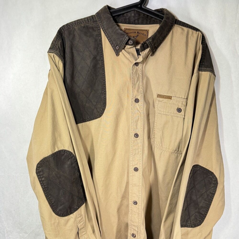 North River Outfitters Long Sleeve Mens XXL Barley Long Sleeve Quilted Cotton